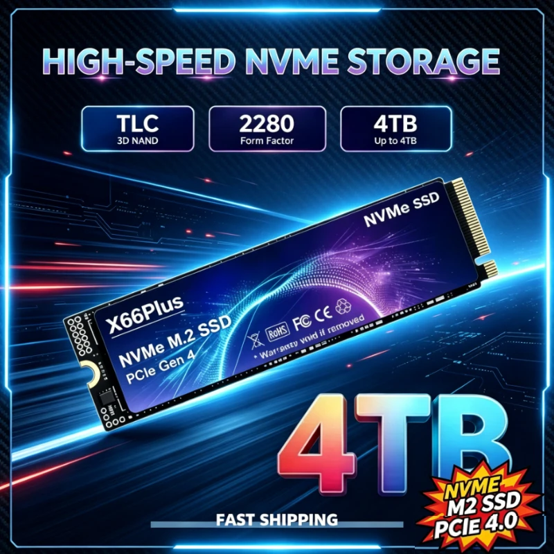 M.2 Nvme 4Tb Pcie 4.0 Ssd - Disco rígido SSD M.2, 1 TB,
