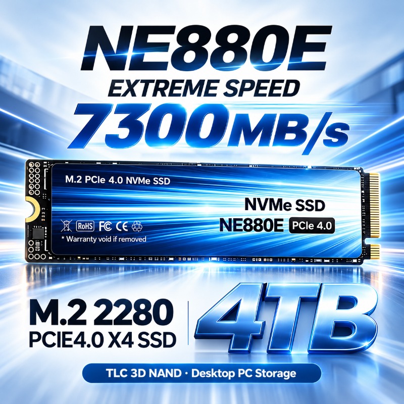 M.2 Nvme 4Tb Pcie 4.0 Ssd - SSD NE880E original, M.2 NVMe PCIe