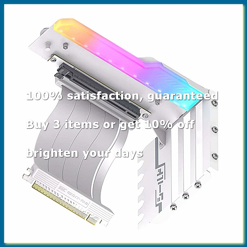 Pcie 4.0 X16 Riser Cable 90 Degree - ● Suporte vertical para montagem de