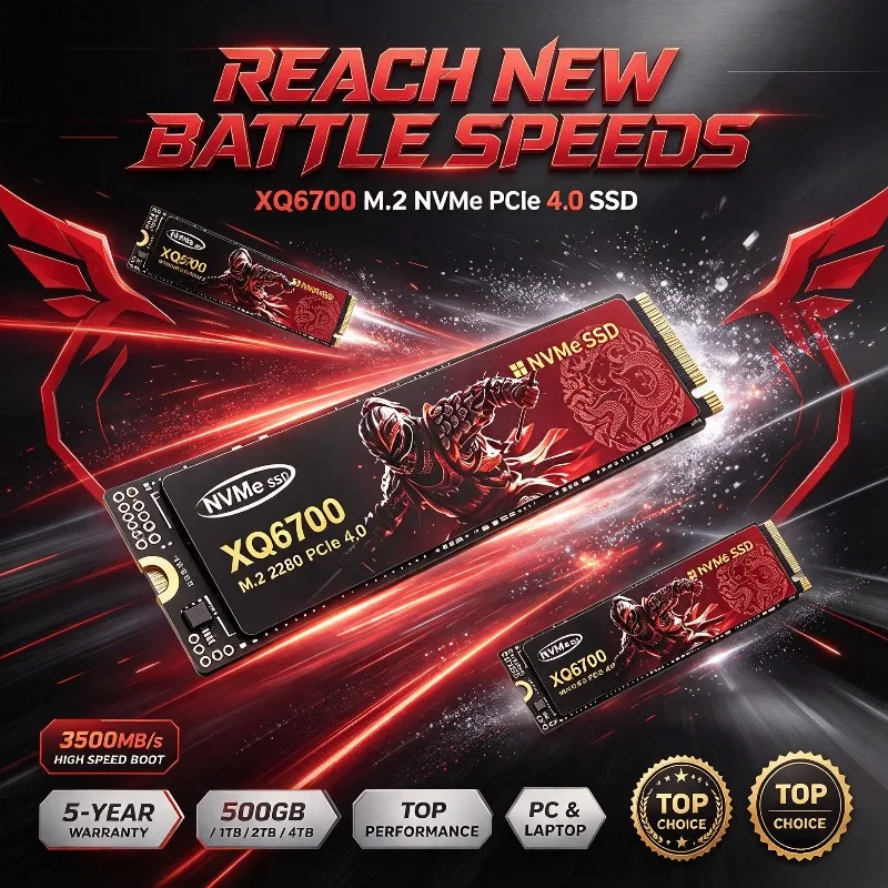 M.2 Nvme 4Tb Pcie 4.0 Ssd - XQ6700 SSD M.2 NVMe 500GB 4TB