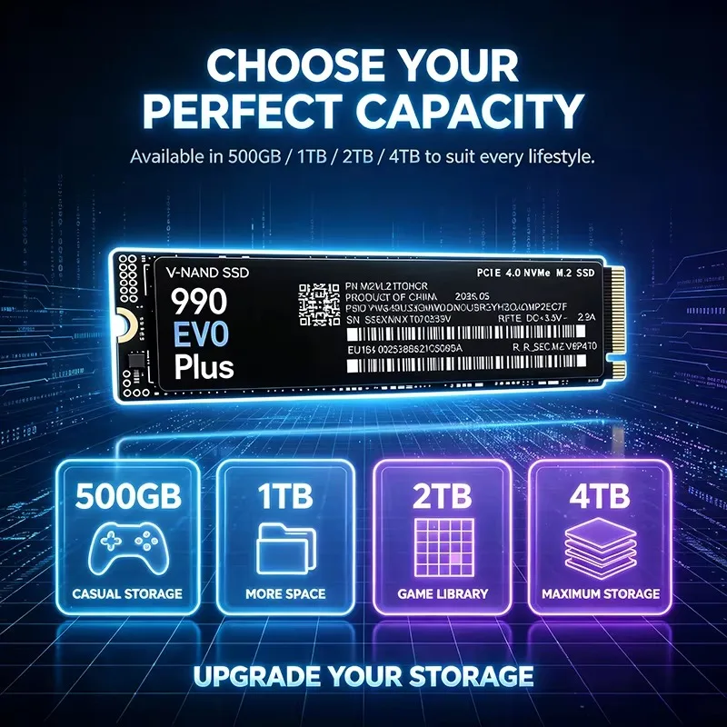 990 EVO Plus 500GB-4TB TLC 3D  - M.2 Nvme 4Tb Pcie 4.0 Ssd avaliação e preço