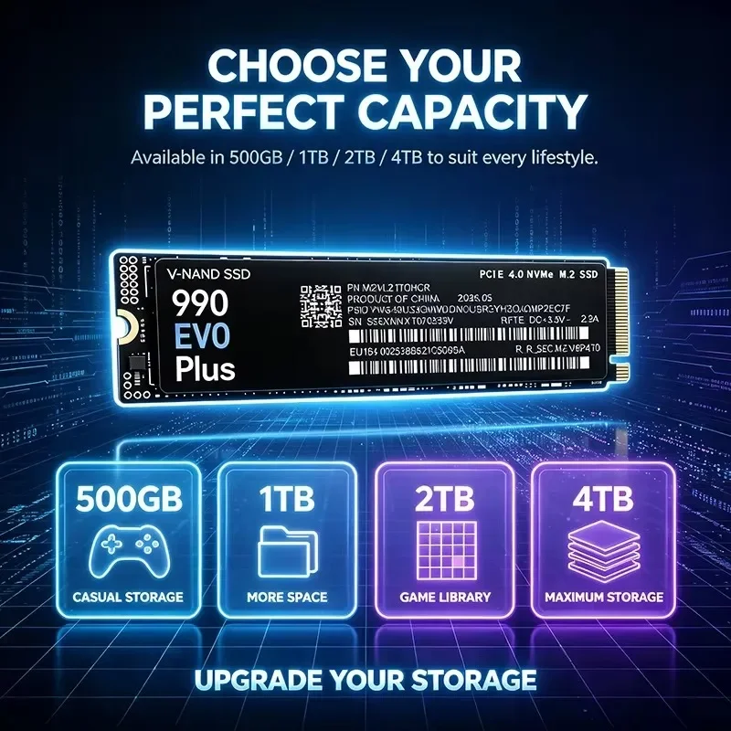 NOVO SSD NVMe PCIe 4.0 990 EVO - M.2 Nvme 4Tb Pcie 4.0 Ssd avaliação e preço
