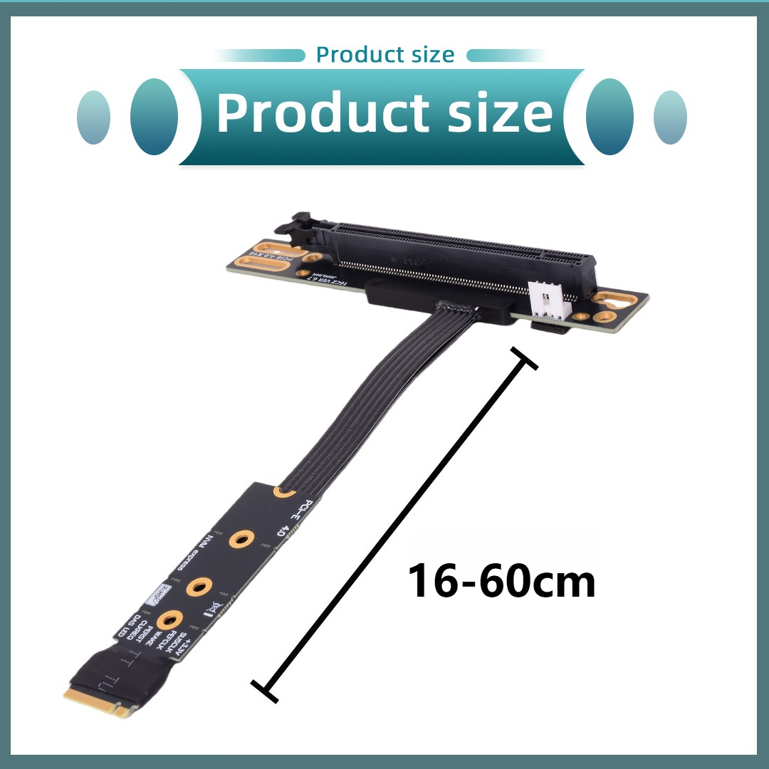 Cabo Riser M.2 NVMe para PCIe  - Pcie 4.0 X16 Riser Cable 90 Degree avaliação e preço