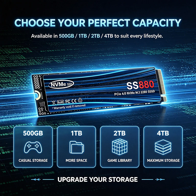 SS880 SSD NVMe confiável e est - M.2 Nvme 4Tb Pcie 4.0 Ssd avaliação e preço
