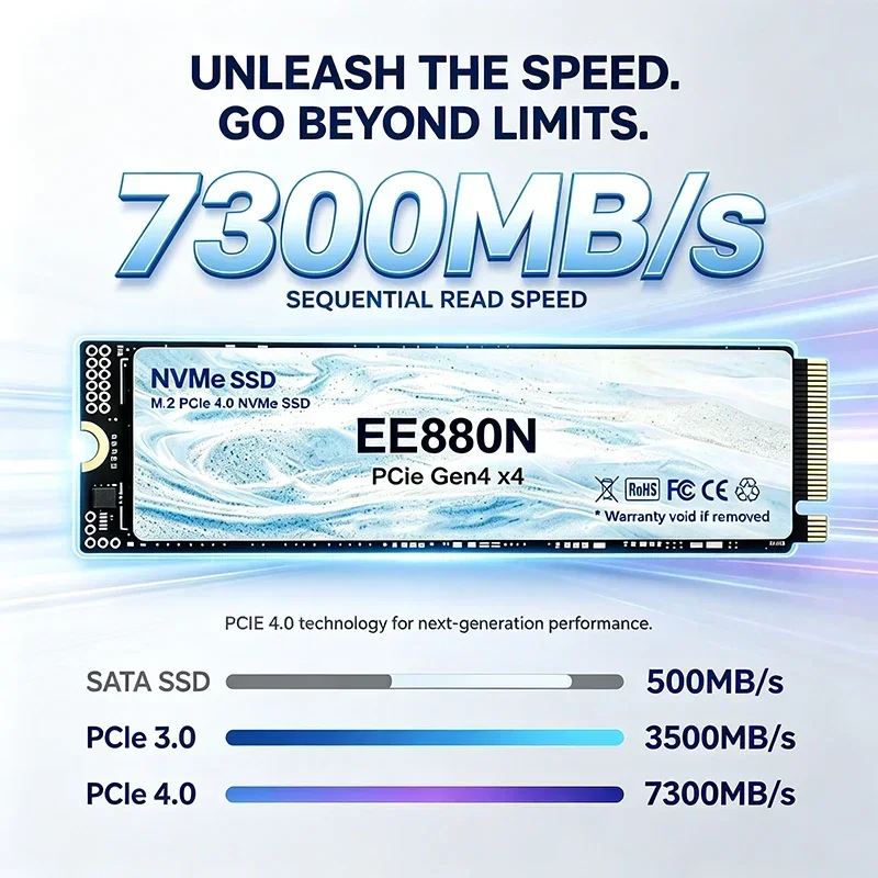 2026 Novo EE880N SSD Interno d - M.2 Nvme 4Tb Pcie 4.0 Ssd avaliação e preço