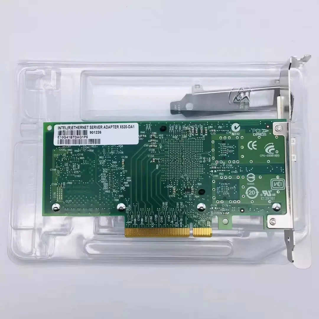 Placa de rede PCI-E Intel X520 - 10Gb Sfp+ Pcie Network Card Dual Port avaliação e preço
