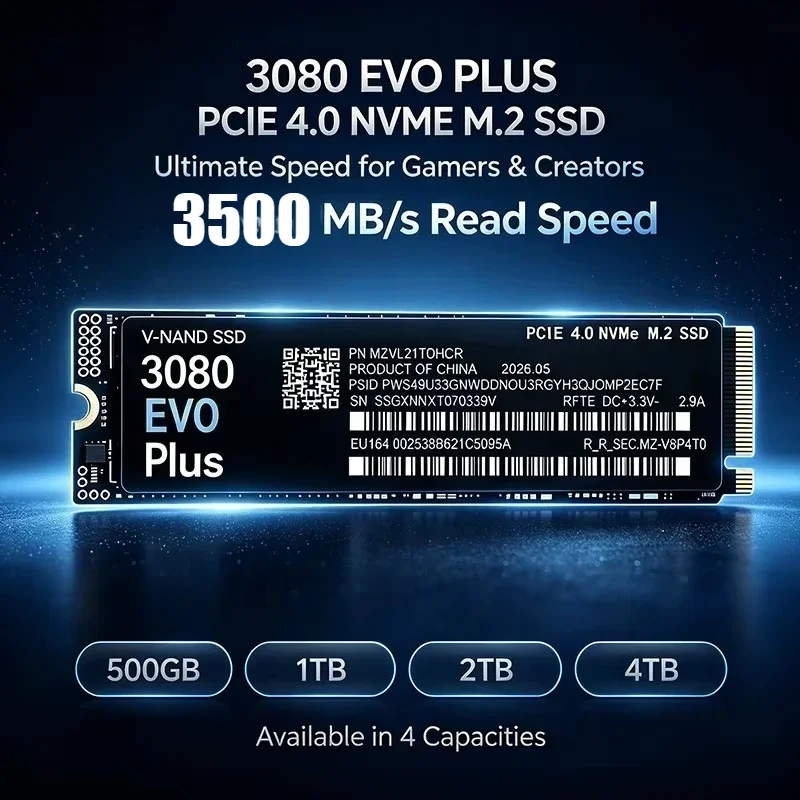 3080 EVO Plus 1TB 2TB 4TB SSD  - M.2 Nvme 4Tb Pcie 4.0 Ssd avaliação e preço